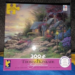 Jigsaw Puzzle Thomas Kinkade 300 Piece Seaside Hideaway New Sealed